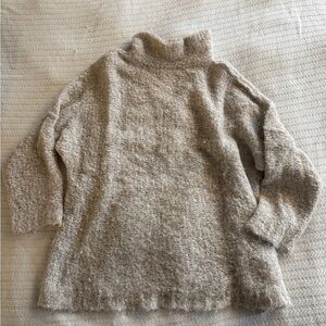Free People Soft Taupe Turtleneck Sweater